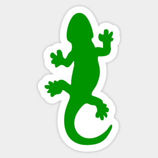 Green Lizard Sticker